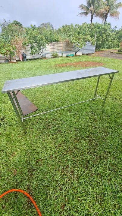 Mesa de aço inox para cozinha