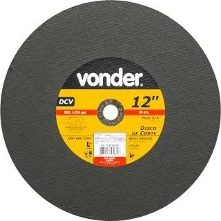 DISCO CORTE  12POL 300,0X3,2X19,05 VDR02 FURO 3/4POL-Vonder