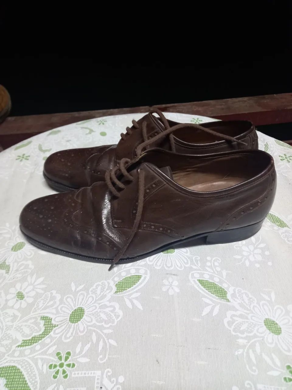 Sapato Oxford de Couro Marrom
