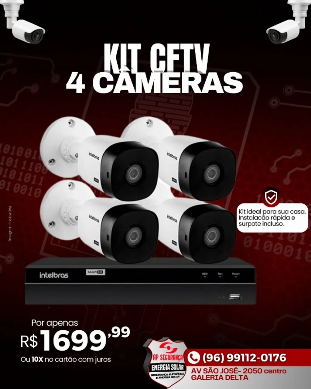 kit cameras de segurança