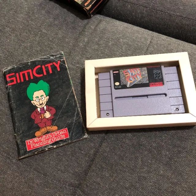 Sim City Original Super Nintendo Com Caixa E Manual - Foto 4