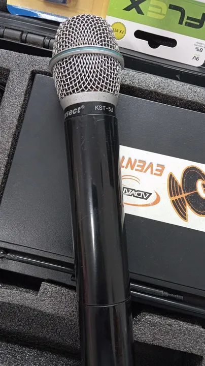 Microfone Sem Fio Karsect KRU-301 bastão  - Foto 3