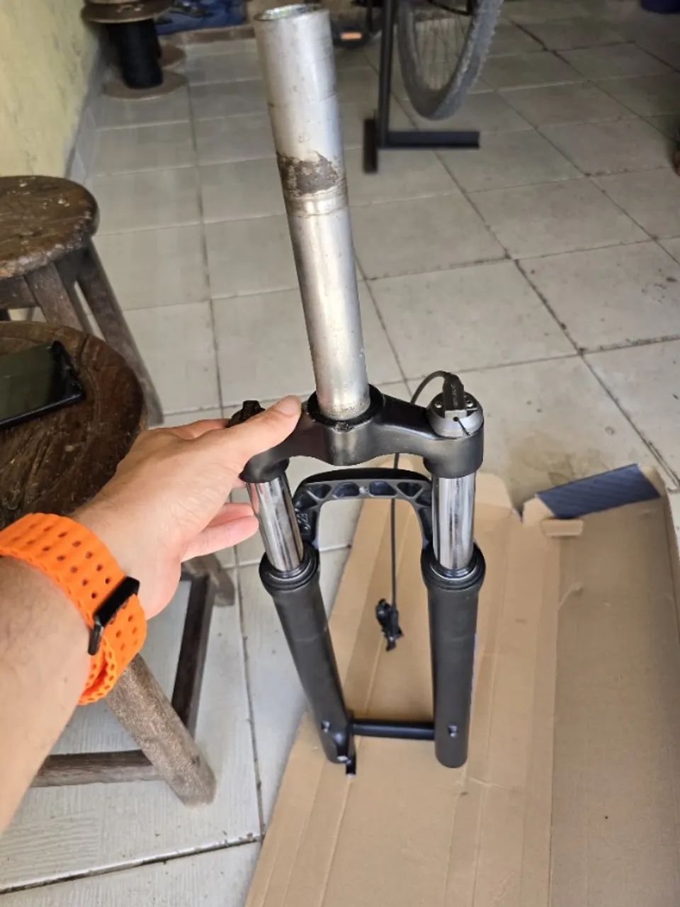 Garfo de suspensão Original oggi big wheel 7.0 2023 Azul
