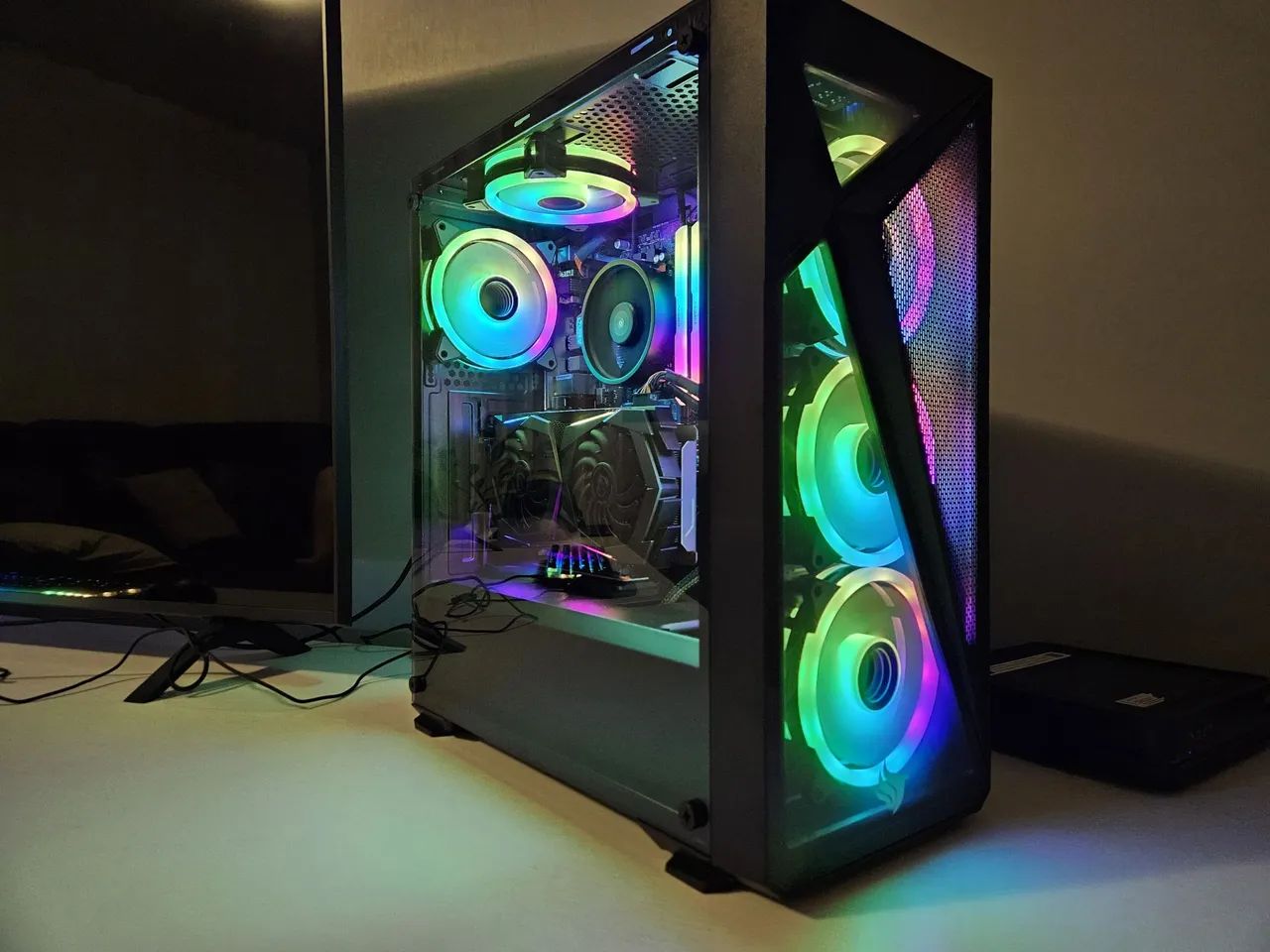 PC Gamer Ryzen 5 5500 GTX 1660 Super memória 16gb SSD opcional teclado mouse e monitor - Foto 2