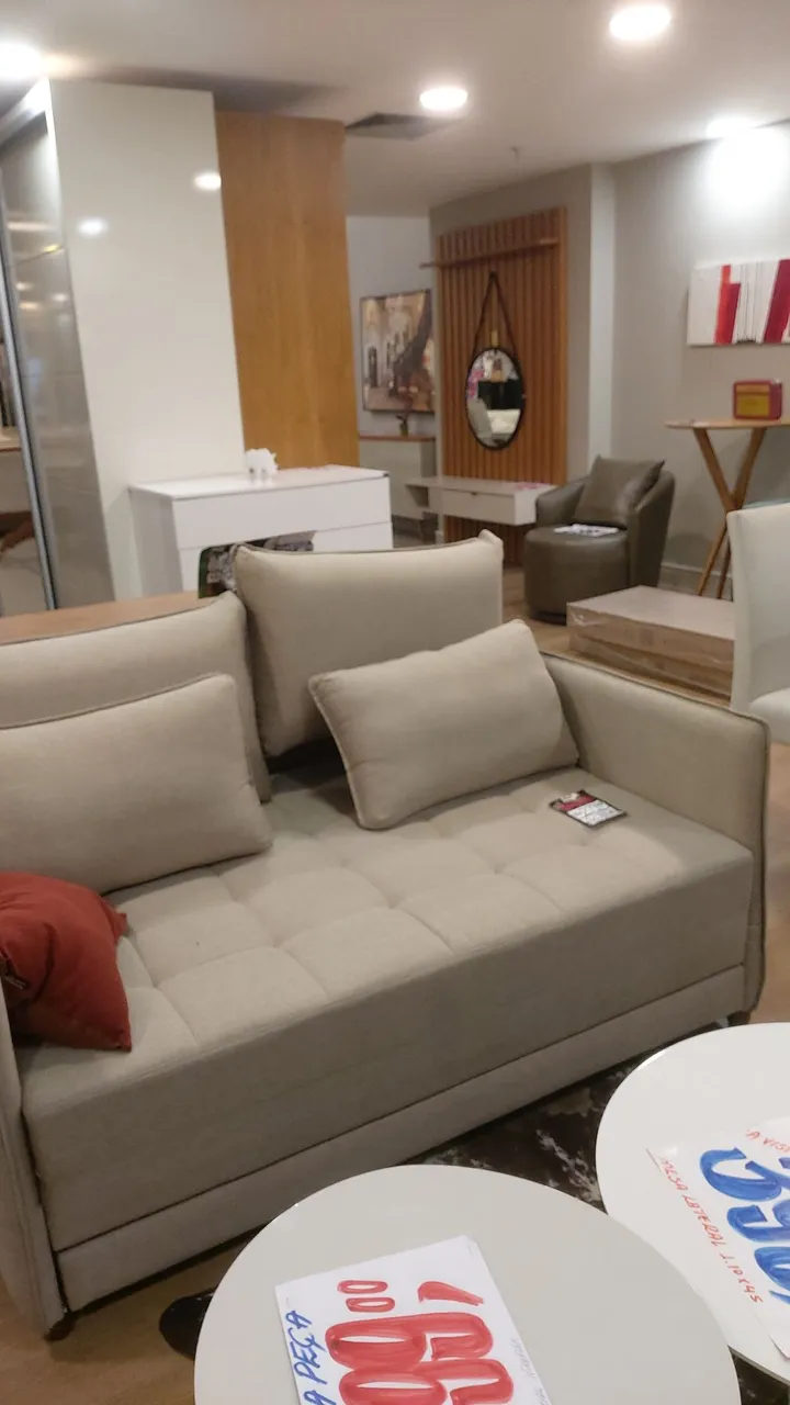 Sofá Cama 3/2 R$ 651,00 conjunto Lugares 5 Novo