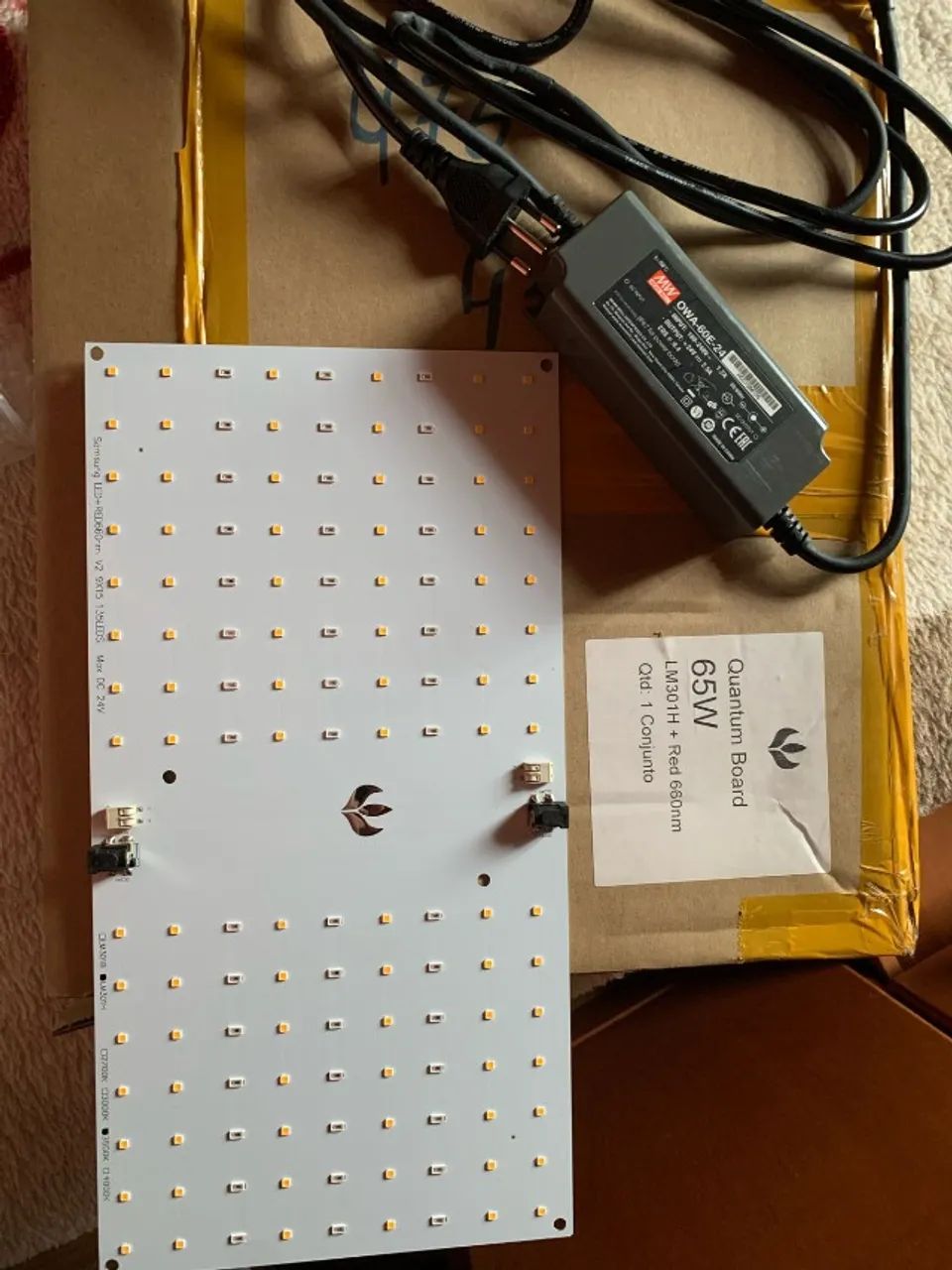 Quantum Board 65w Samsung Lm301h Full Spectrum + Deep Red 660nm