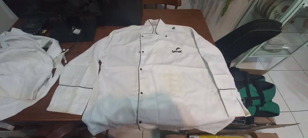 uniforme dolma completo chef cozinheiro senac