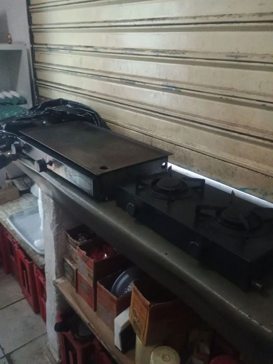 Chapa hambúrguer e fogão duas bocas  - Foto 4