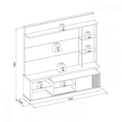 Rack para TV até 55 polegadas  - Foto 2