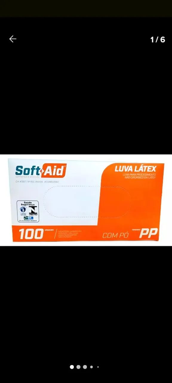 Luva látex procedimento P e PP (M 18.00) - Foto 5