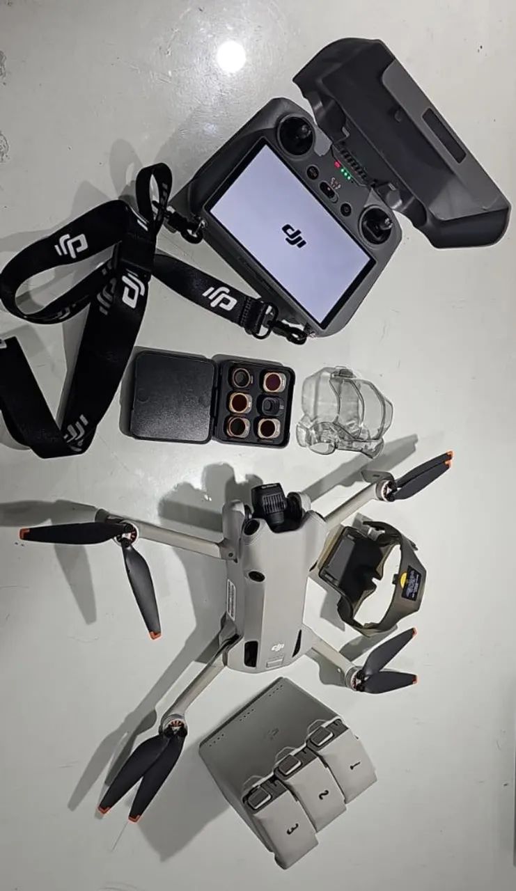 Troco por Neo2 - Drone Mini 4 Pro Combo Fly More Plus - seminovo - Foto 2