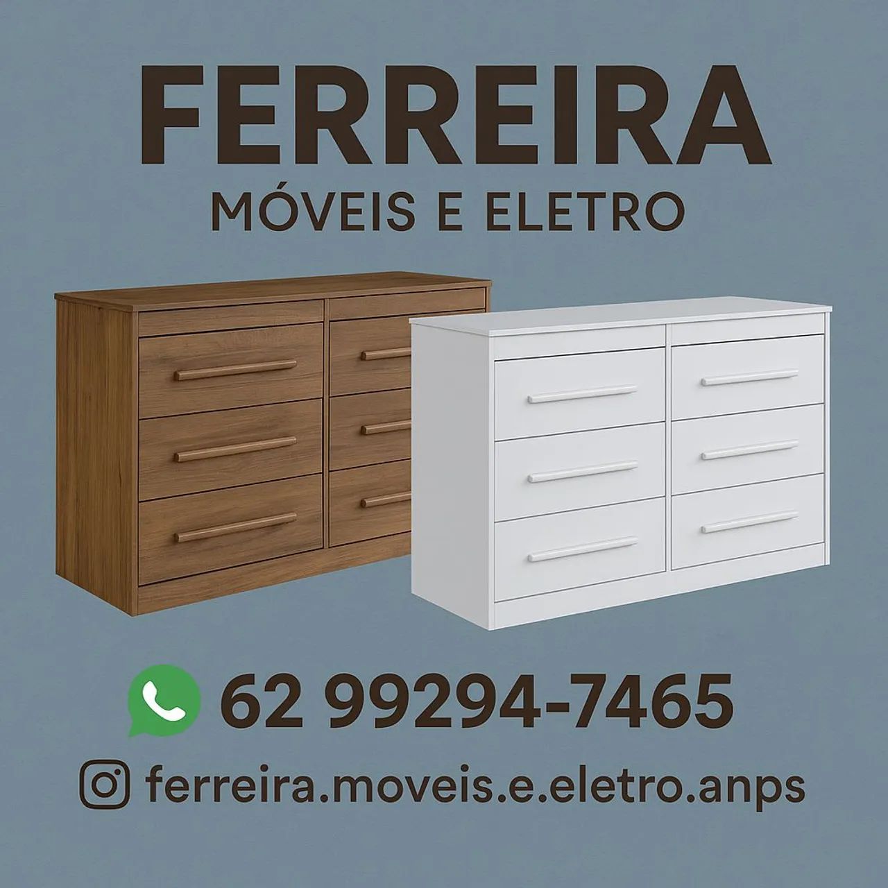 Cômoda 6 gavetas 100% mdf