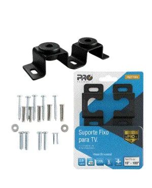 Suporte Tv Fixo Universal 15 32 40 42 43 50 55 60 70 80 100 Preto