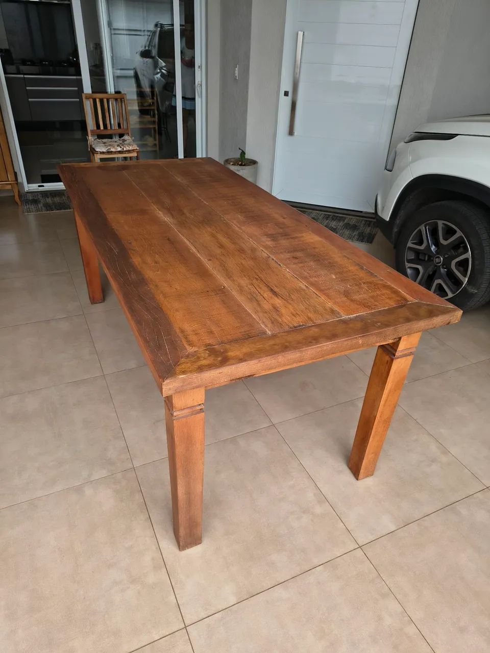 Mesa 8 lugares madeira demolição  - Foto 3