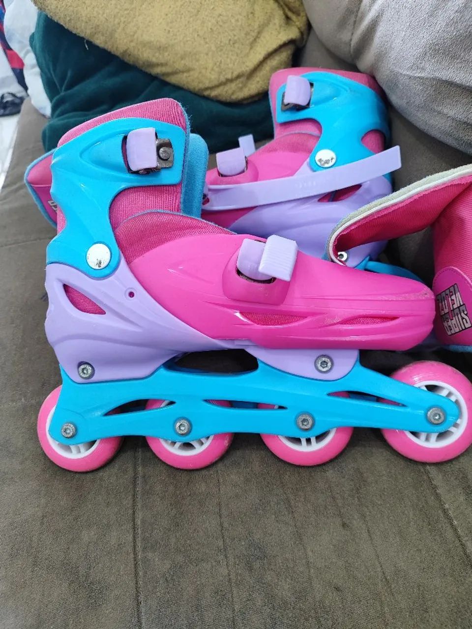 Patins Inline Veloz Infantil 36-39 - Foto 3