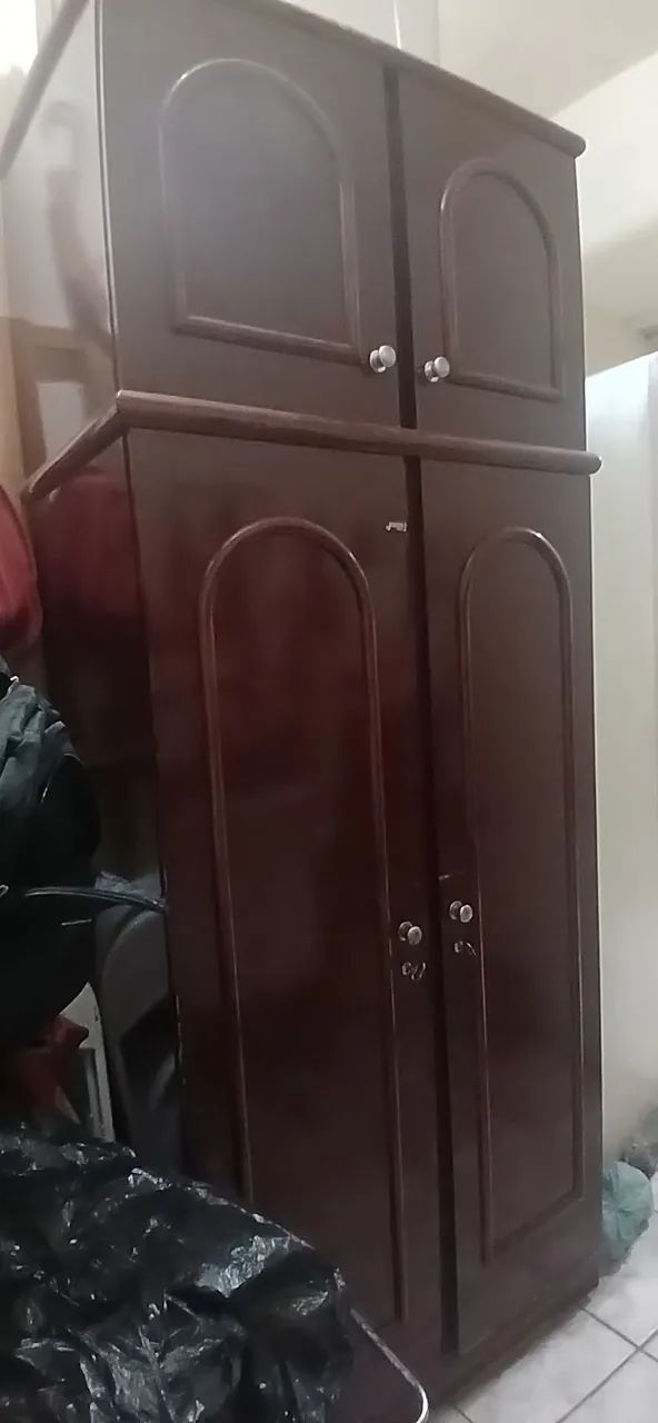 Guarda-Roupa Marrom com Amplo Espaço Interno - Foto 5