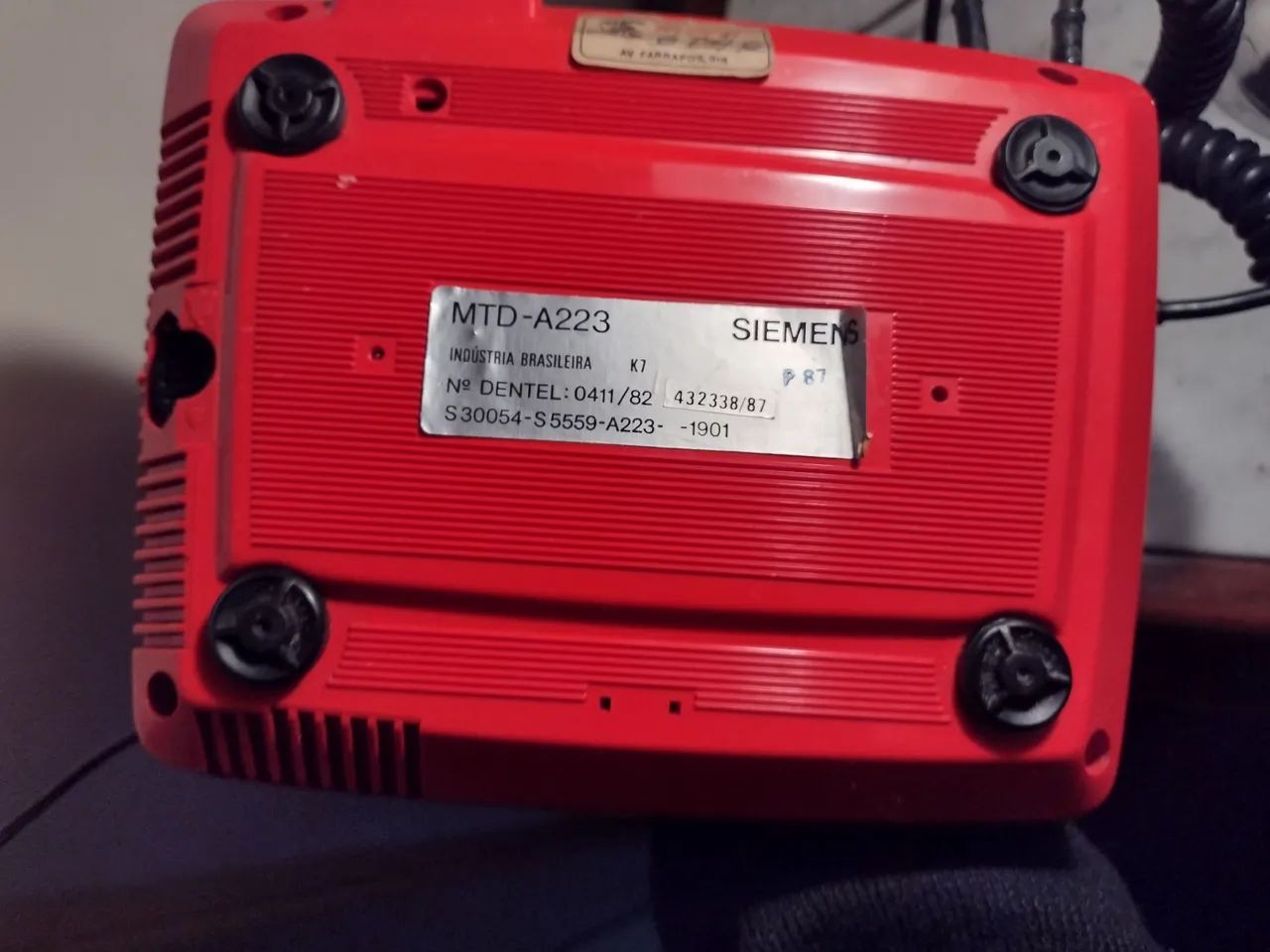 Telefone Fixo Vermelho Siemens - Foto 3