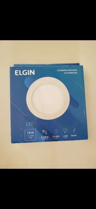 Vendo Luminária Redonda Elgin 18W LED