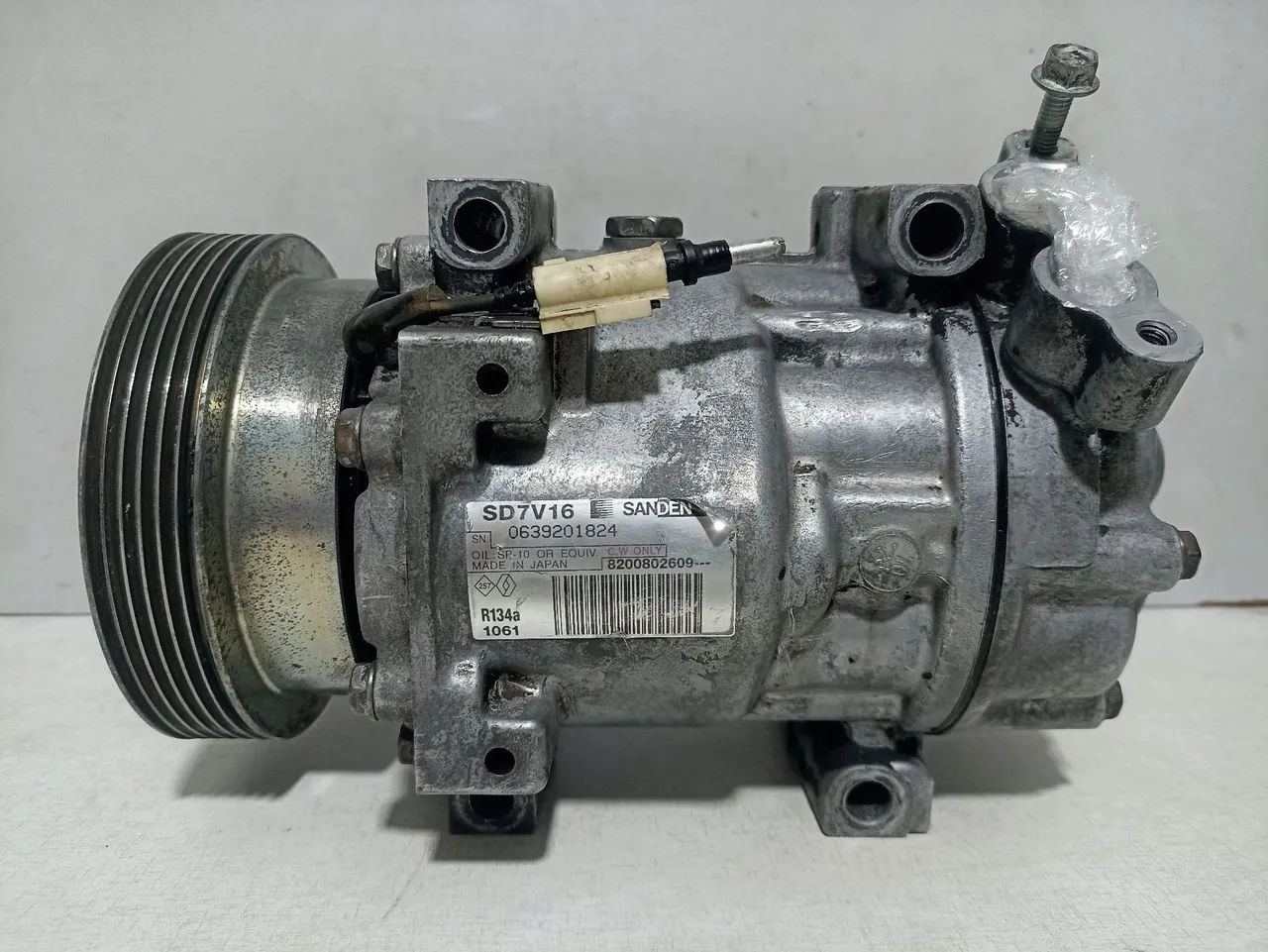 Compressor do Ar Condicionado Renault Duster Sandero Logan Clio 1.6 8v 16v Sanden SD7V16