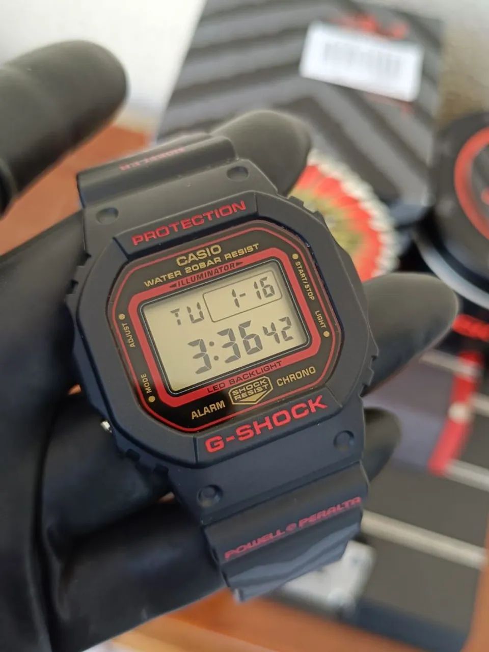 Relógio G-Shock DW-5600KH-1 Powell Peralta<br>Preço da loja - Foto 4