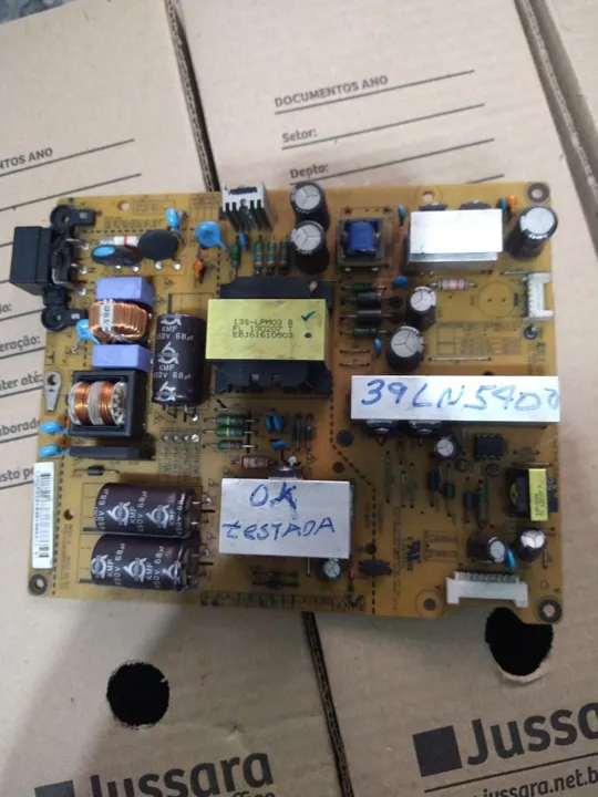 Placa da fonte tv LG 39ln5400 testada