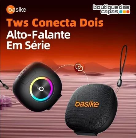 Caixa de Som Estéreo Sem Fio 30w - Basike - IPX6 Resistencia a água Tempo em Música: 6-8 h - Foto 4