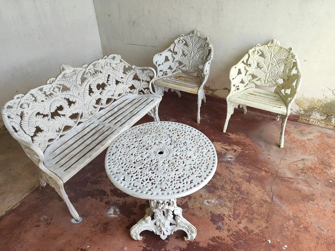 Conjunto Jardim Samambaia Ferro Fundido