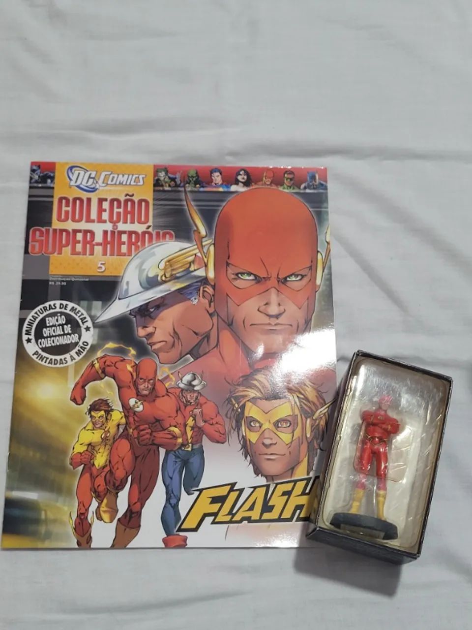 Miniatura Eaglemoss Flash - Edição 5 com caixa e revista