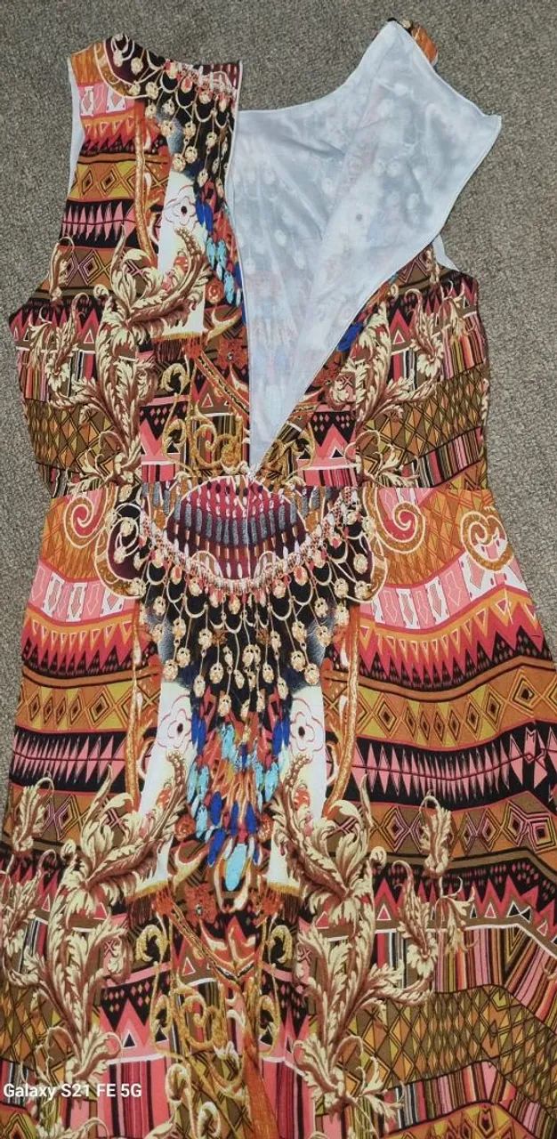 Vestido longo P estampado - Foto 5