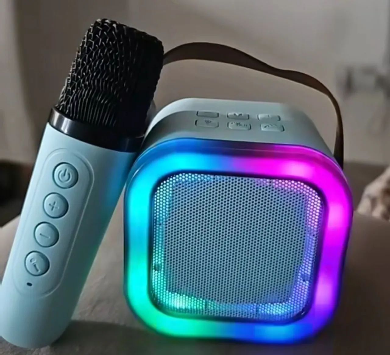 Caixa de Som Bluetooth Portátil C/1 Microfone - Foto 3
