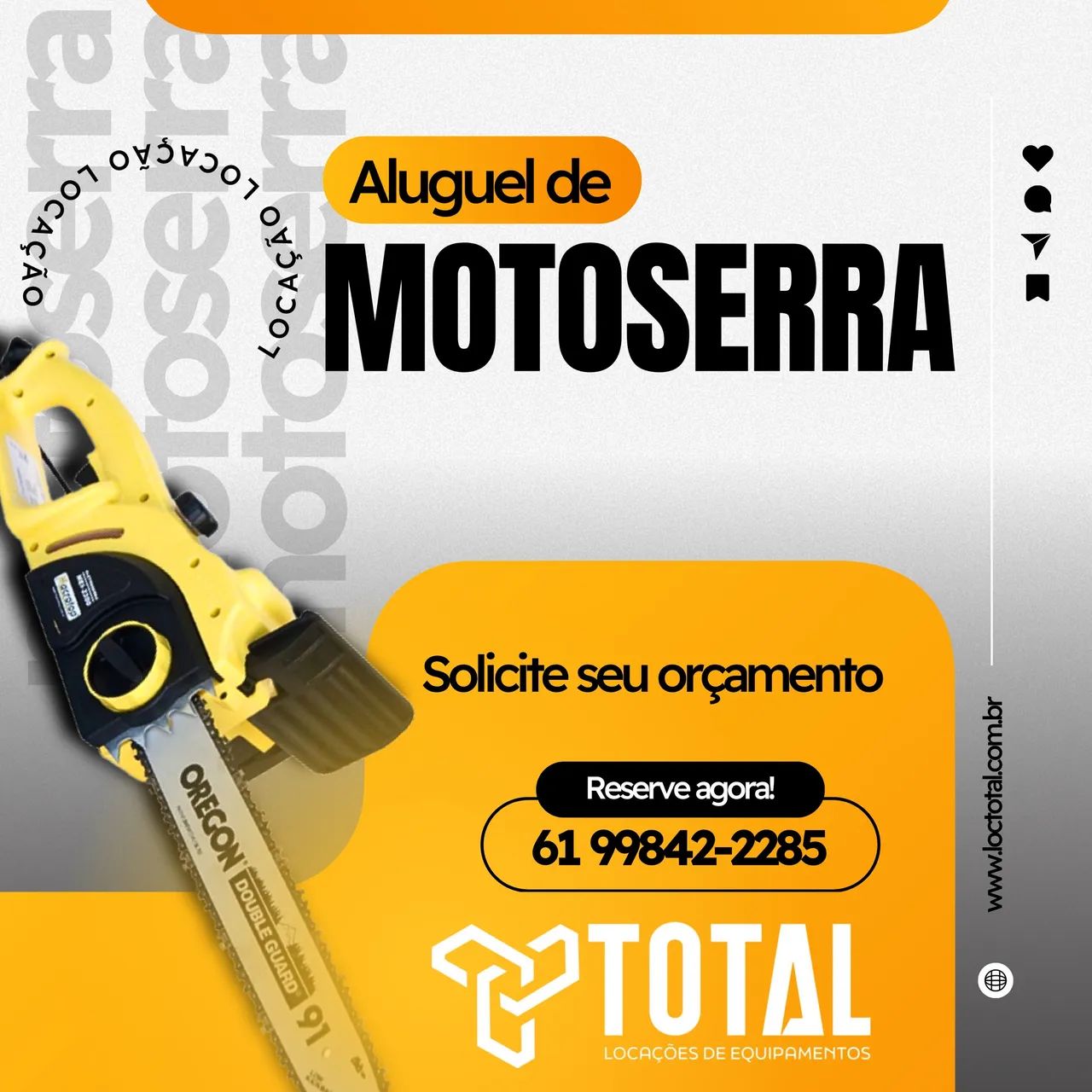 Aluguel de Motoserra