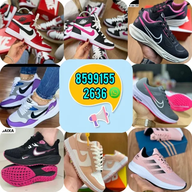 Tênis femininos vários modelos