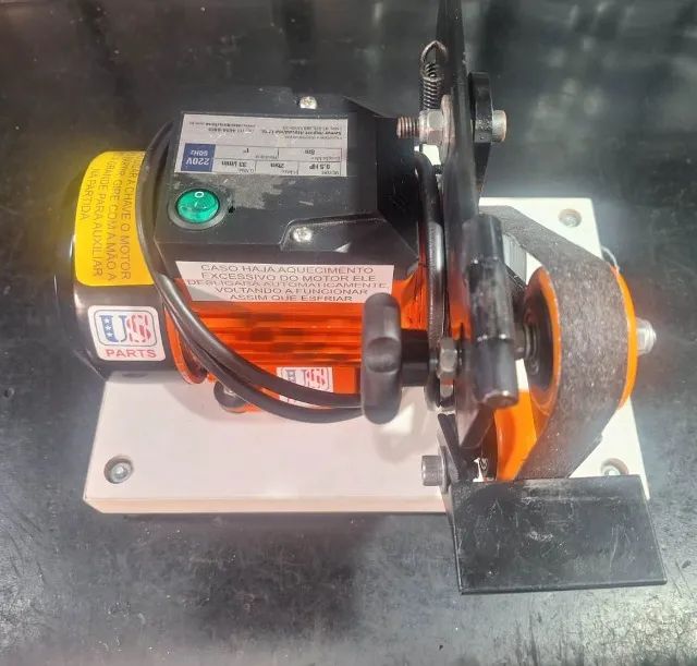 Mini Lixadeira, pequena e robusta, para cutelaria, motor ½ CV
