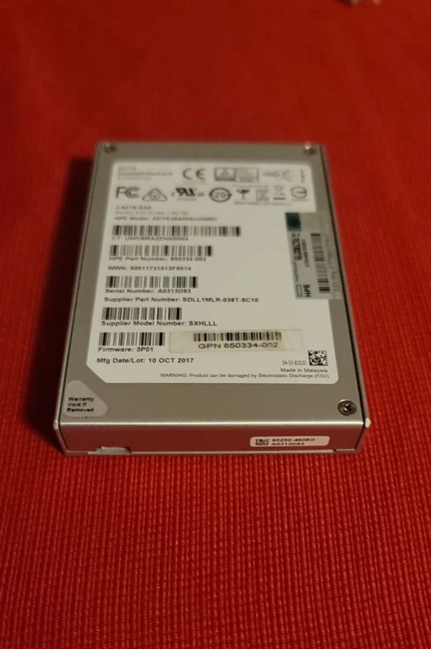  SSD HPE 3.84TB SAS 12Gbps - Foto 2