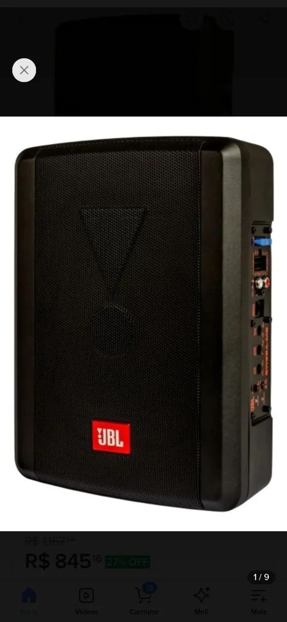 Sub JBL 100w estado 0km