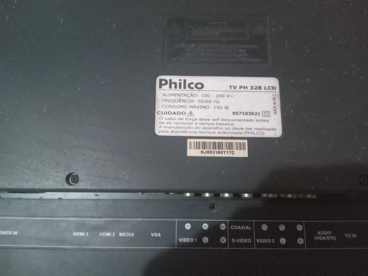 VENDO TV LCD 32 POLEGADAS, SEM CONTROLE, AUTOFALANTE COM DEFEITO - Foto 2