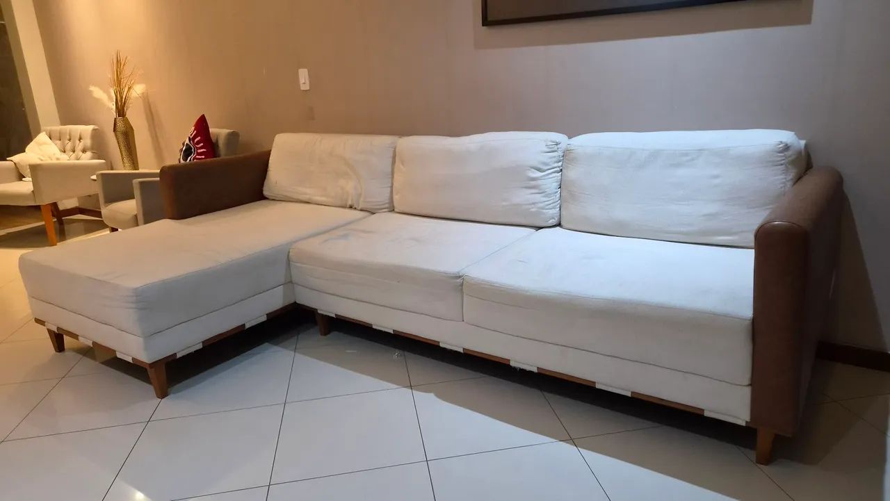 Sofá com Chaise - BAIXOU!!!  - Foto 5