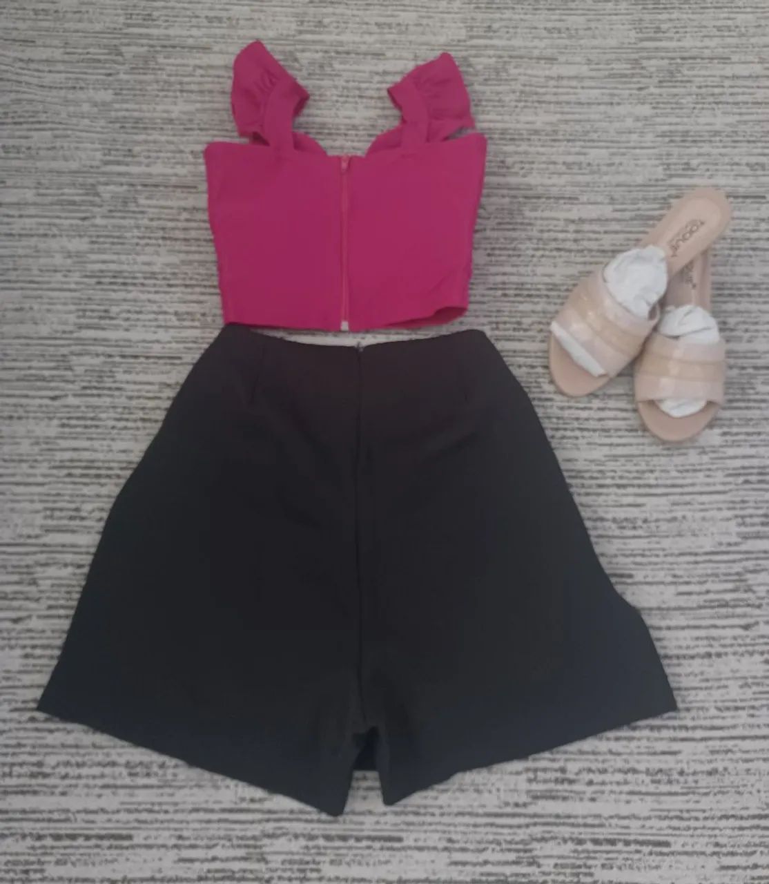 Short saia social + cropped bojo zíper  - Foto 2