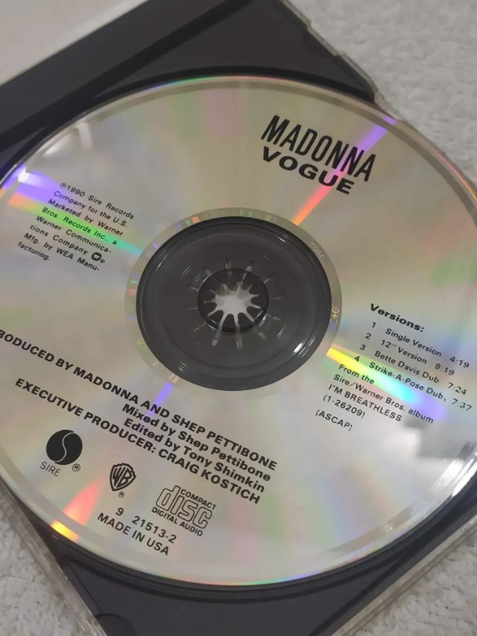 CD Single Madonna Vogue Importado - Foto 4