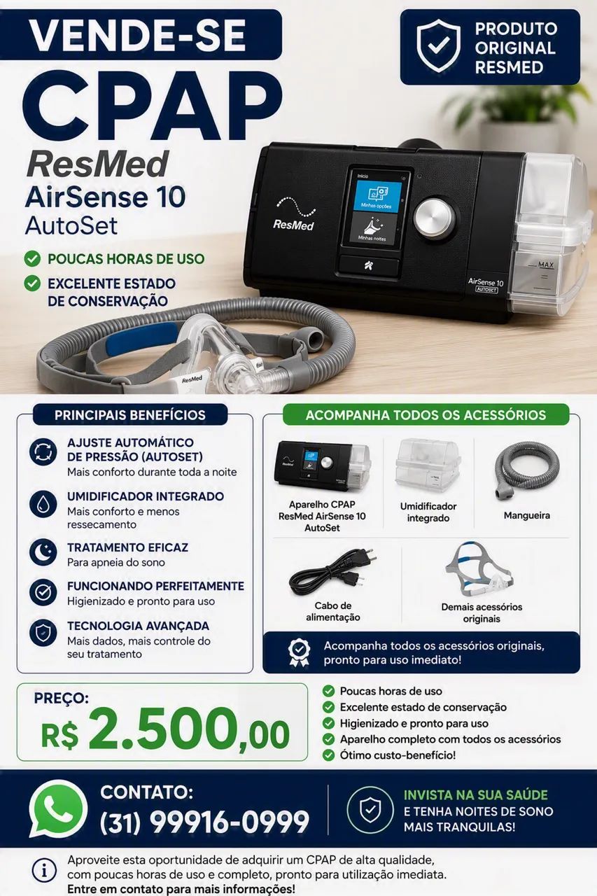 CPAP ResMed AirSense 10 AutoSet