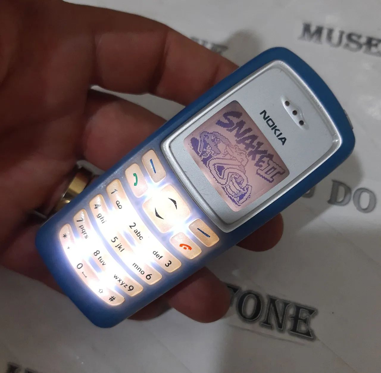 Nokia 2100 original celular antigo RELIQUIA azul  - Foto 3