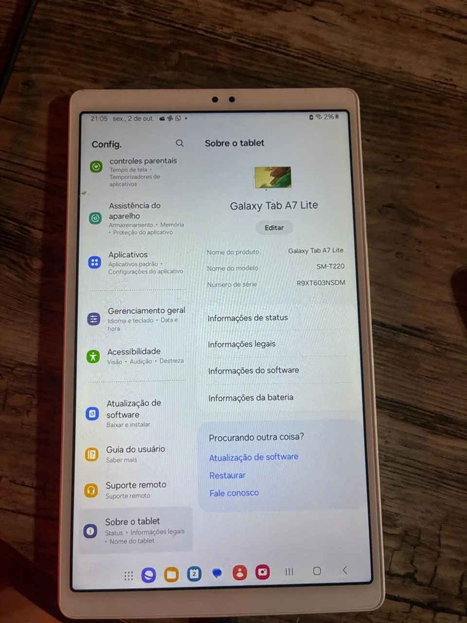 Samsung galaxy tab a7 lite 
