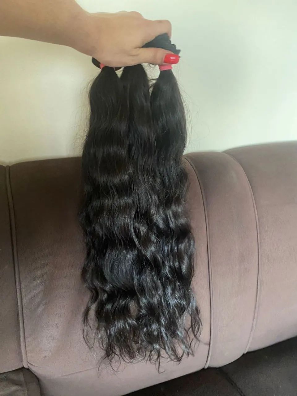 Cabelo vietnamita na tela 65cm - Foto 4