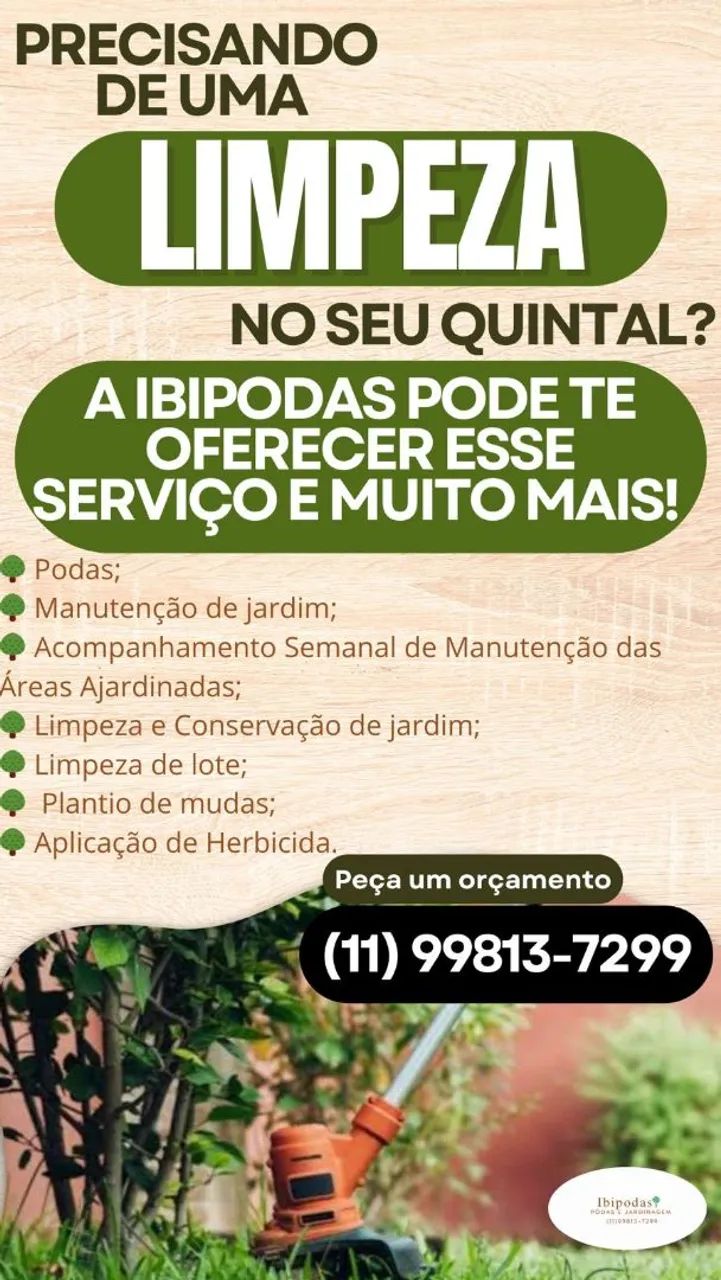 Podas e jardinagem 