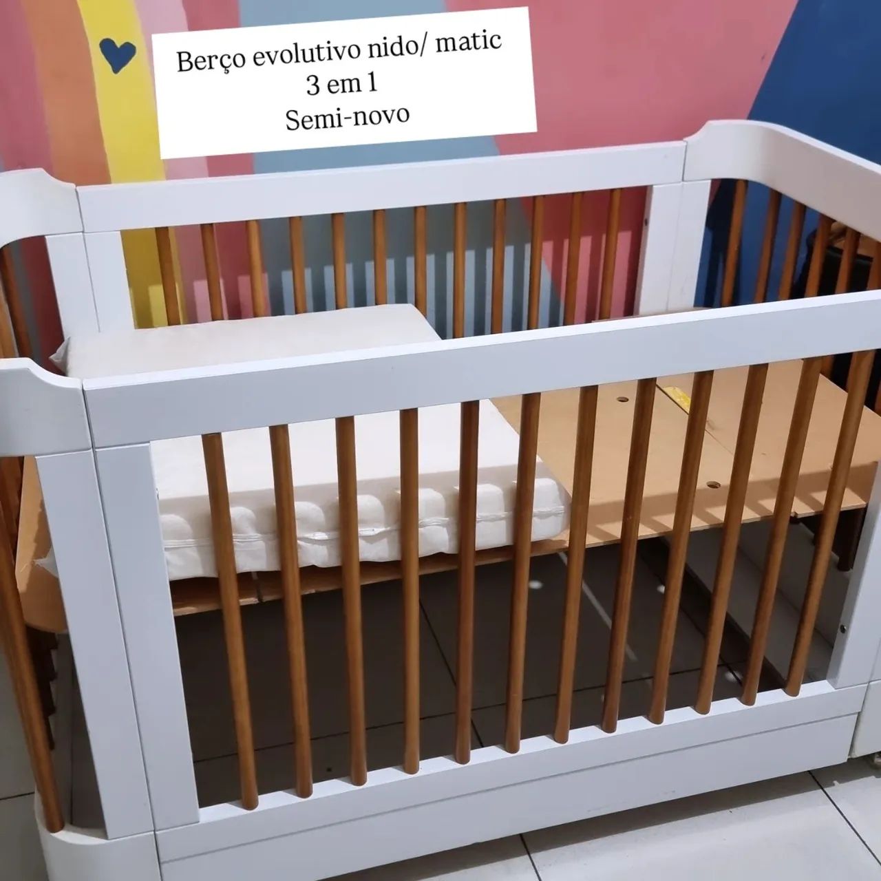 Berço evolutivo nido matic - Foto 2