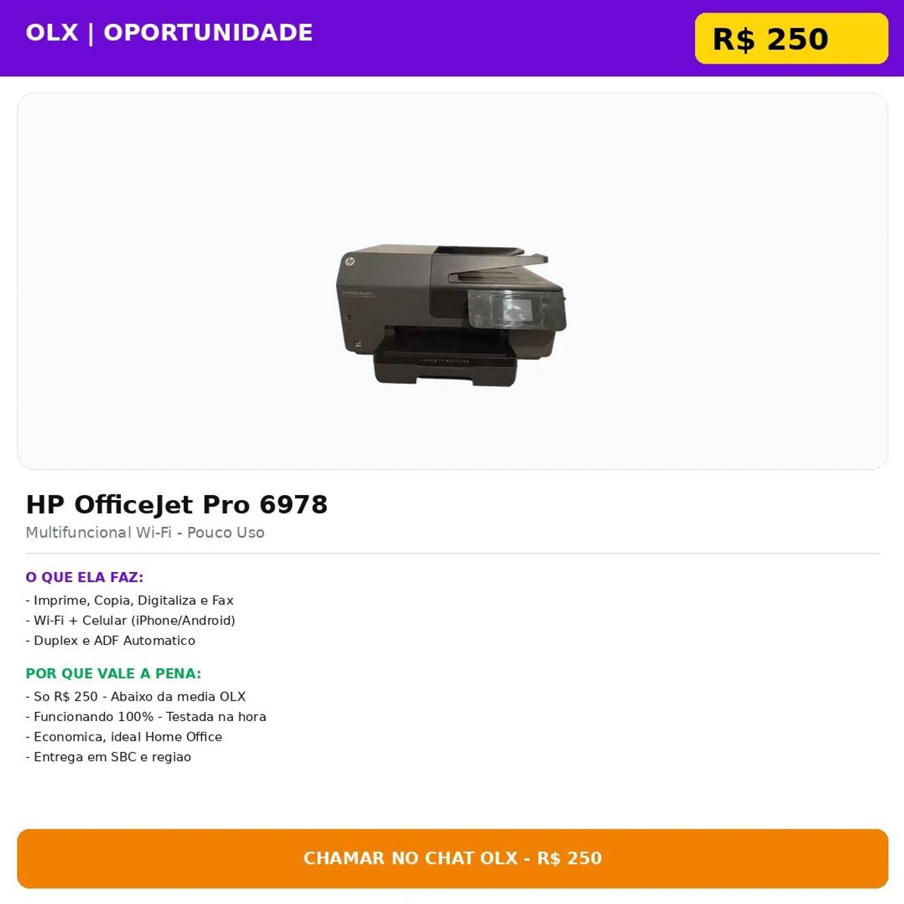 Impressora hp