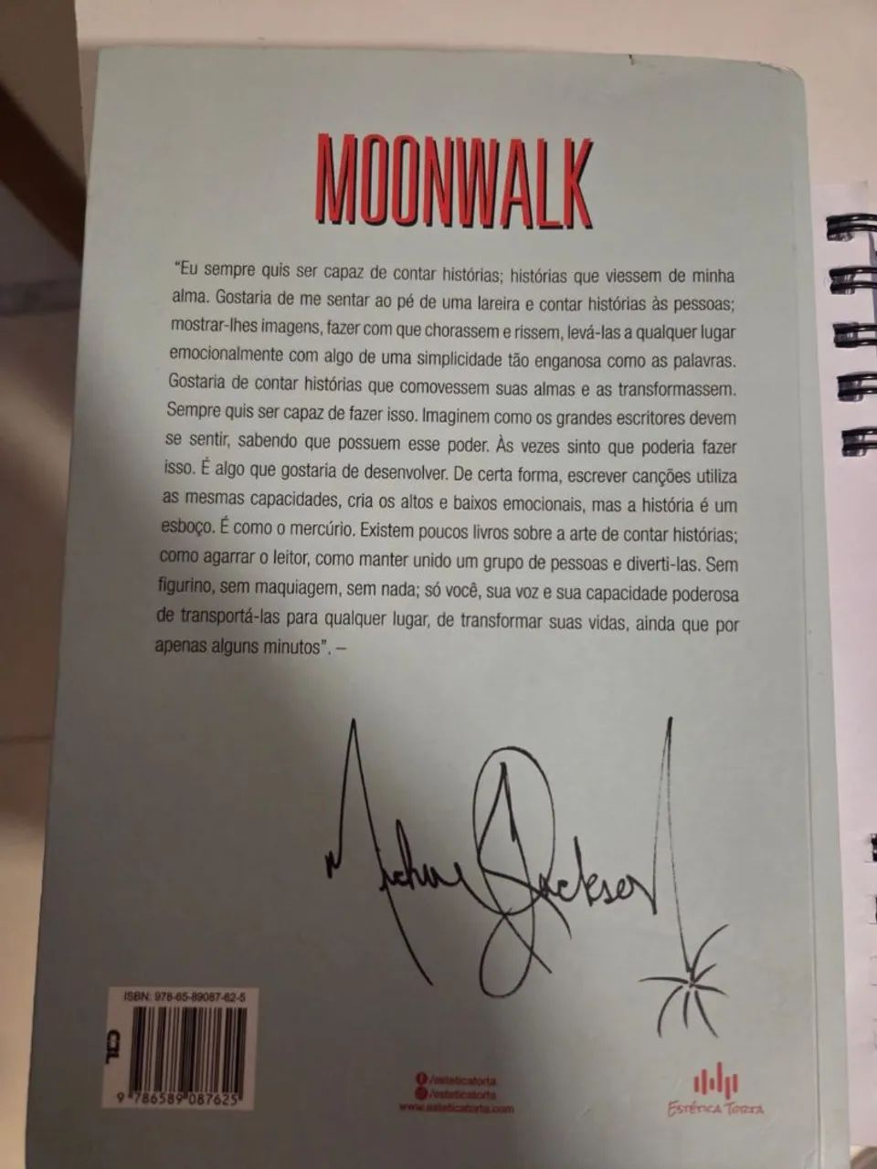 Livro Moon Walk a Autobiografia de Michael Jackson - Livros e