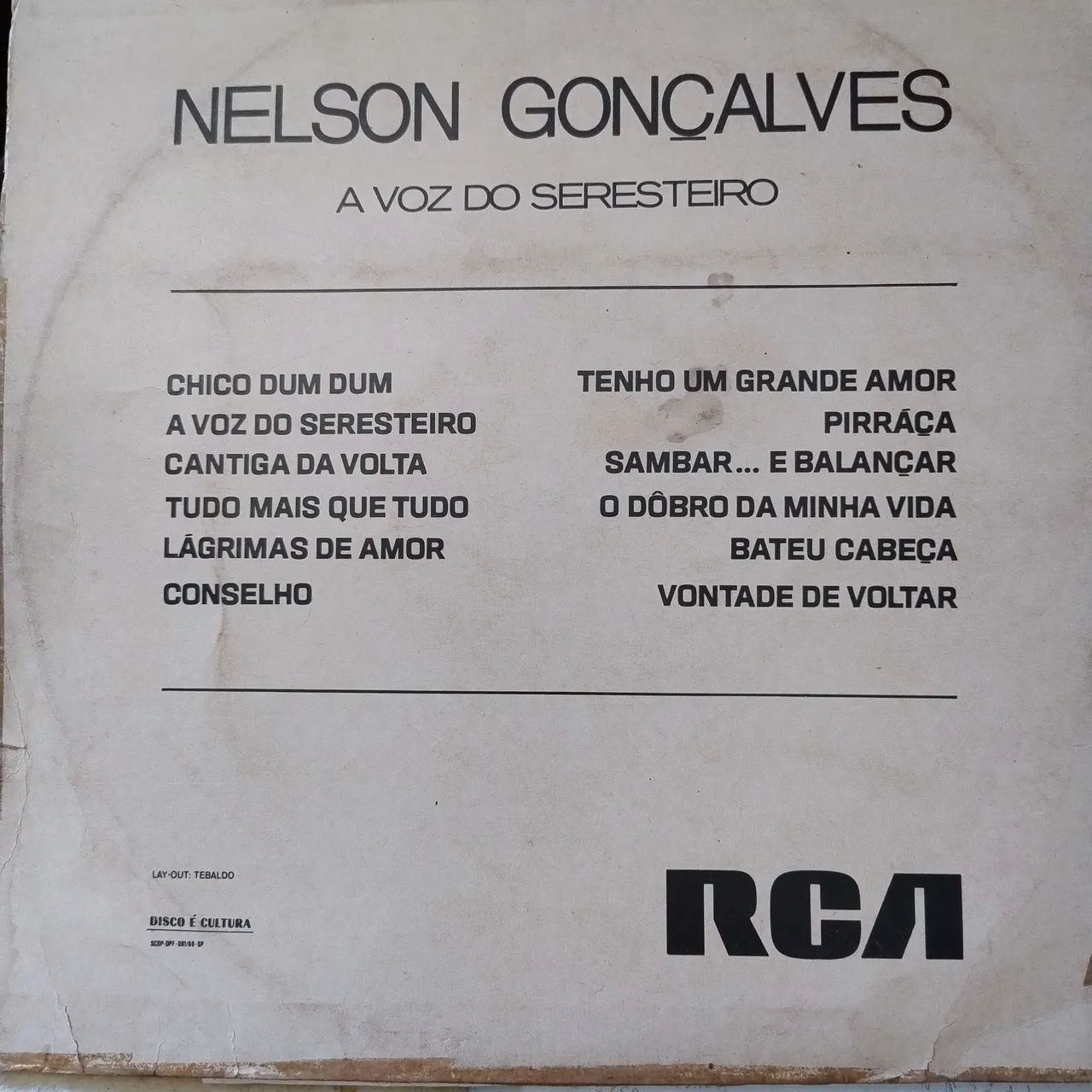 Vinil nelson Gonçalves - a voz do seresteiro - Foto 2