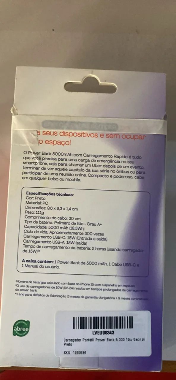 POWER BANK BLACK COMPACT - Foto 2