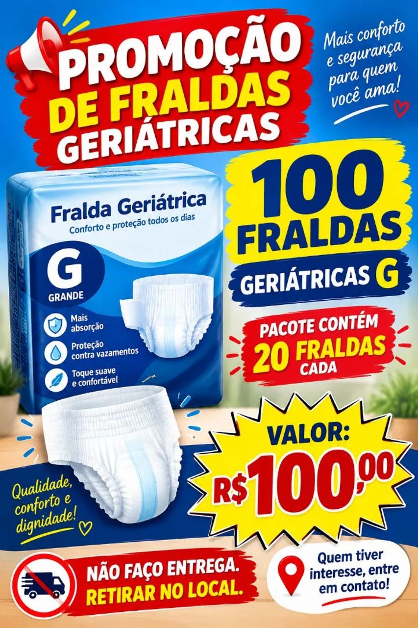 Fralda geriátrica 